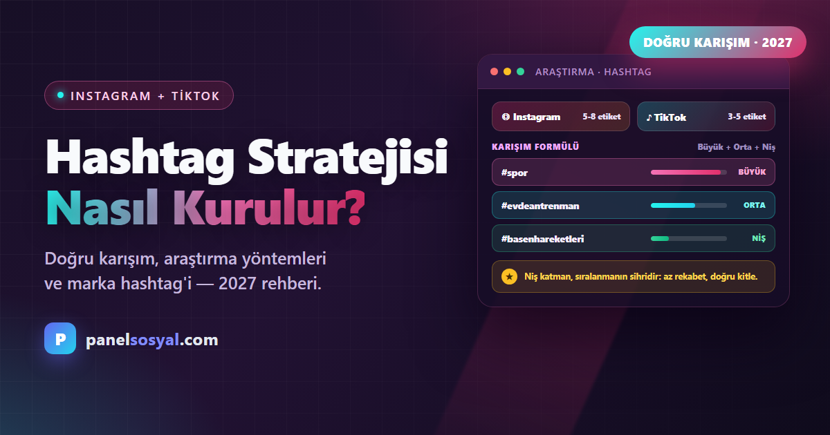 Hashtag Stratejisi: Instagram ve TikTok'ta Doğru Hashtag Kullanımı