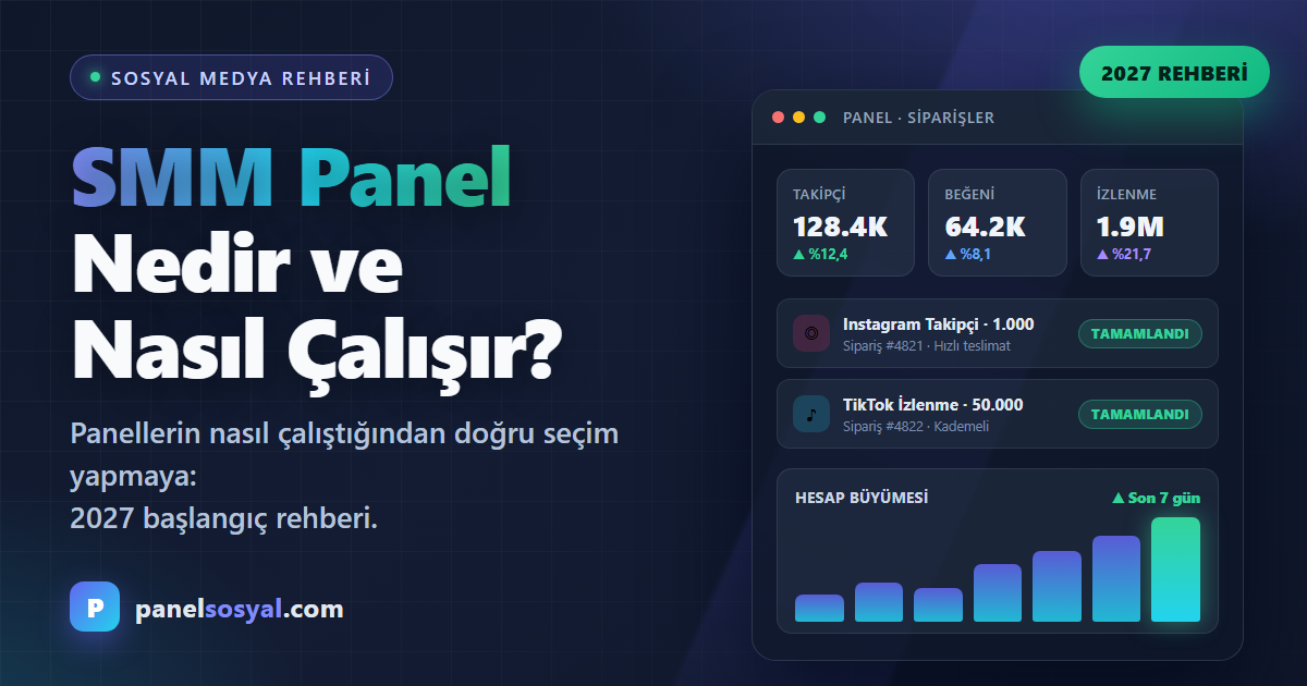 SMM Panel Nedir ve Nasıl Çalışır? 2027 Başlangıç Rehberi